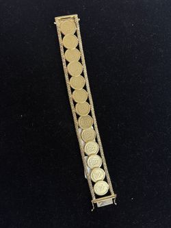 39.2 Grams // Coin Bracelet // 14k GOLD