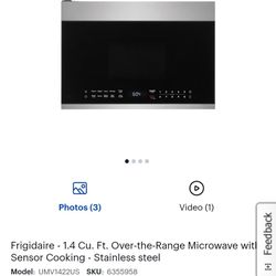 Frigidaire Above Range Microwave 