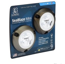 Lumitec SeaBlaze Mini Blue Underwater Lights (Pair) – New in Box