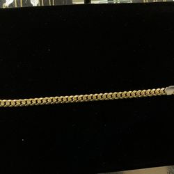 14KT Cuban Bracelet Solid I-2453