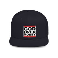 Snapback Cap - GOD over money Design