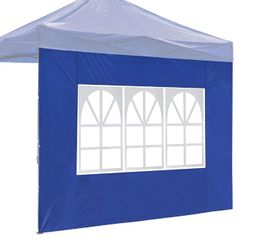 Canopy Tent Wall with Windows Privacy Side Wall for Canopy 1080D 9.6x6.7ft 1pc (Color Op: Blue/Purple) - Independence Day Sale