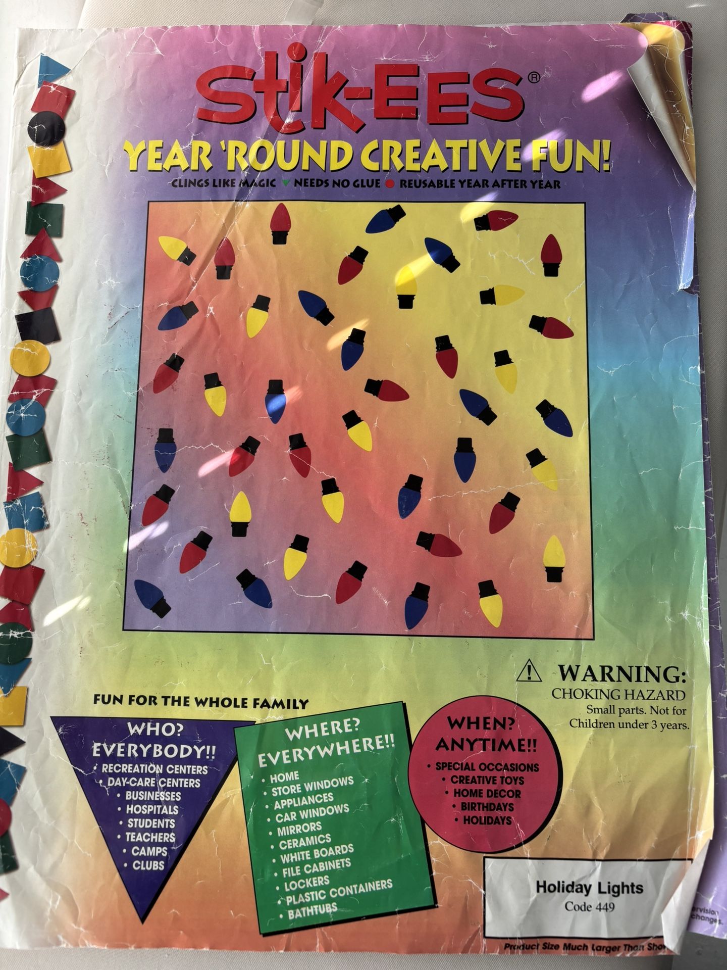 Stick-EES Holiday Lights Vinyl Stickers