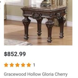 Gracewood Hollow Gloria Coffee Table, Sofa Table, 2 End Table Sets