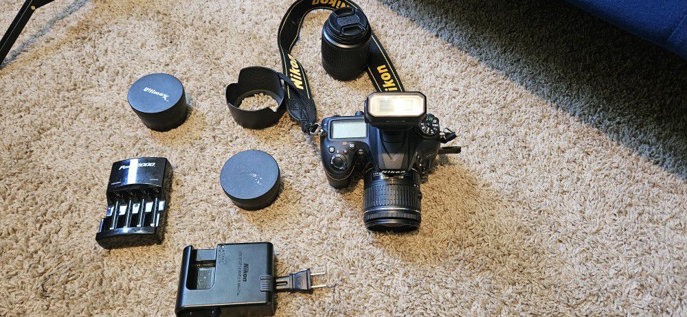 Nikon Camera + Lenses + Bag