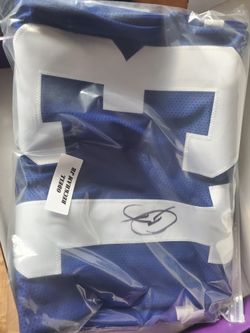 **Still In Sealed Plastic **Odell Beckham JR. Autographed Rookie Jersey JSA Certification