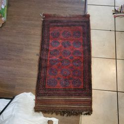Afghan runner rug vintage