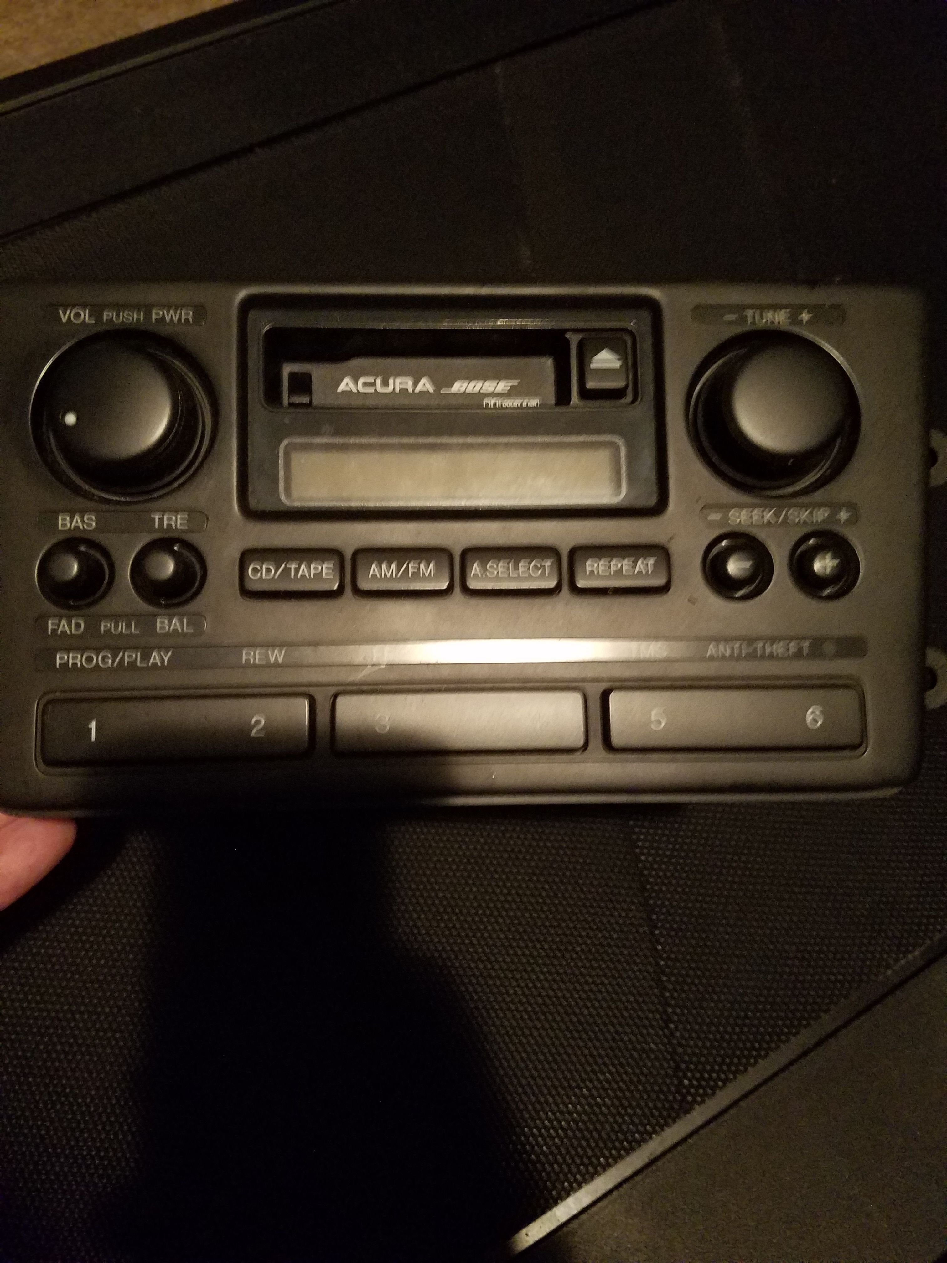 ACURA RL factory Bose radio