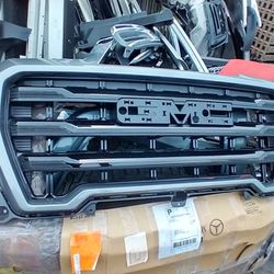 2019 To 2021 GMC 1500 Front Grill Gray And Black Painted OEM Part