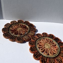 Vintage Straw Coasters / Hot Pads
