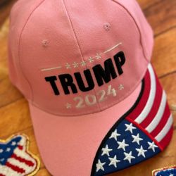 Trump 2024 Trump Tucker PINK Hat Cap NEW