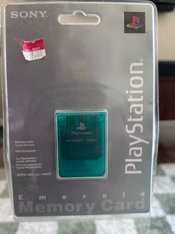 Sealed Emerald PlayStation memory card