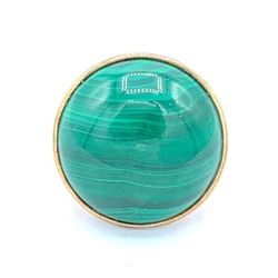 MIMOSA-MOTHER TREE RING — MALACHITE SIZE -7