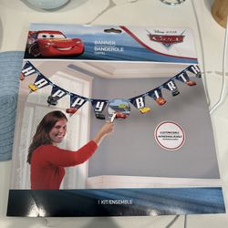 Lightening McQueen Birthday Banner