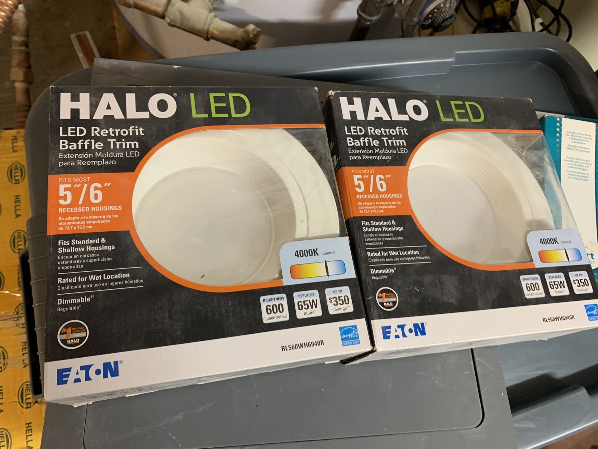 3pc Halo LED Recessed Light 4000k