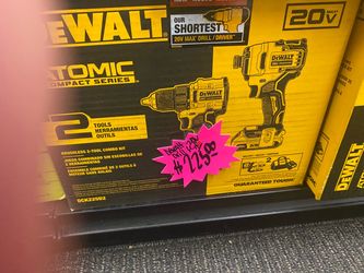 New Dewalt Atomic brushless drill combo
