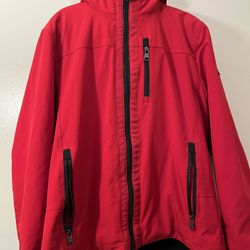 Red Calvin Klein Jacket 