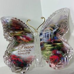 Thomas Kinkade PEACE Butterfly 
