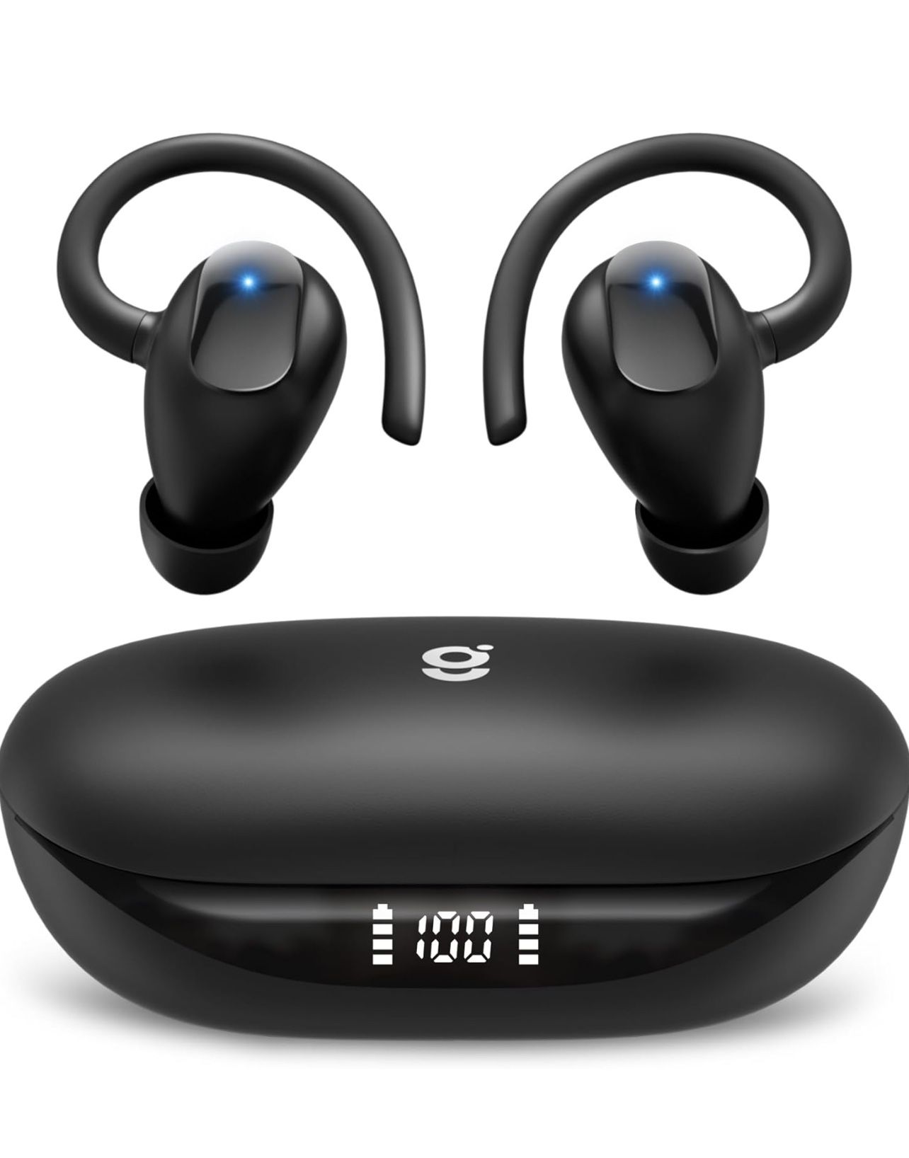 Brandnew Sport True Wireless Earbuds, 60Hrs Playback Headphones, Bluetooth 5.3 Earphones with LED Display Charging Case, IPX7 Waterproof Earbuds with