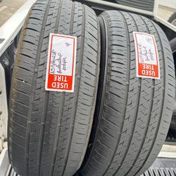 Two 2️⃣ Used Tires 🛞 Good Conditions 235/60R18” Bridgestone 🔥🔥🔥