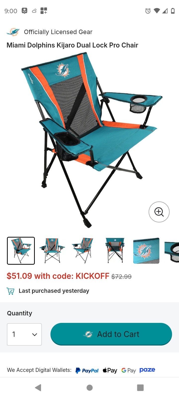 Kijaro Dolphins Chair