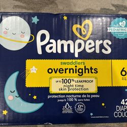 Pampers Over Night Size 6 