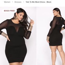 Black Fashion Nova Dress