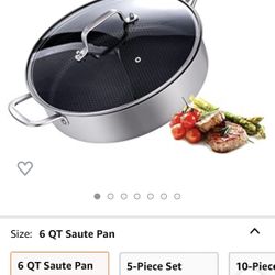 New Stainless Steel Sauté Pan