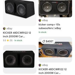 Kicker Comp R 12inch In A Kicker Box