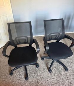 Set of 3 Ergonomic Mesh Office Chairs
