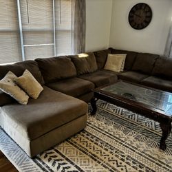 Sectional couch and Coffee Table 
