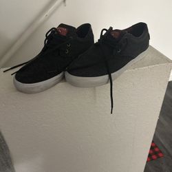 Lakai Skateboard Shoes Daly Black Textile 