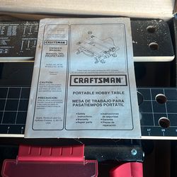 Craftsman portable hobby table