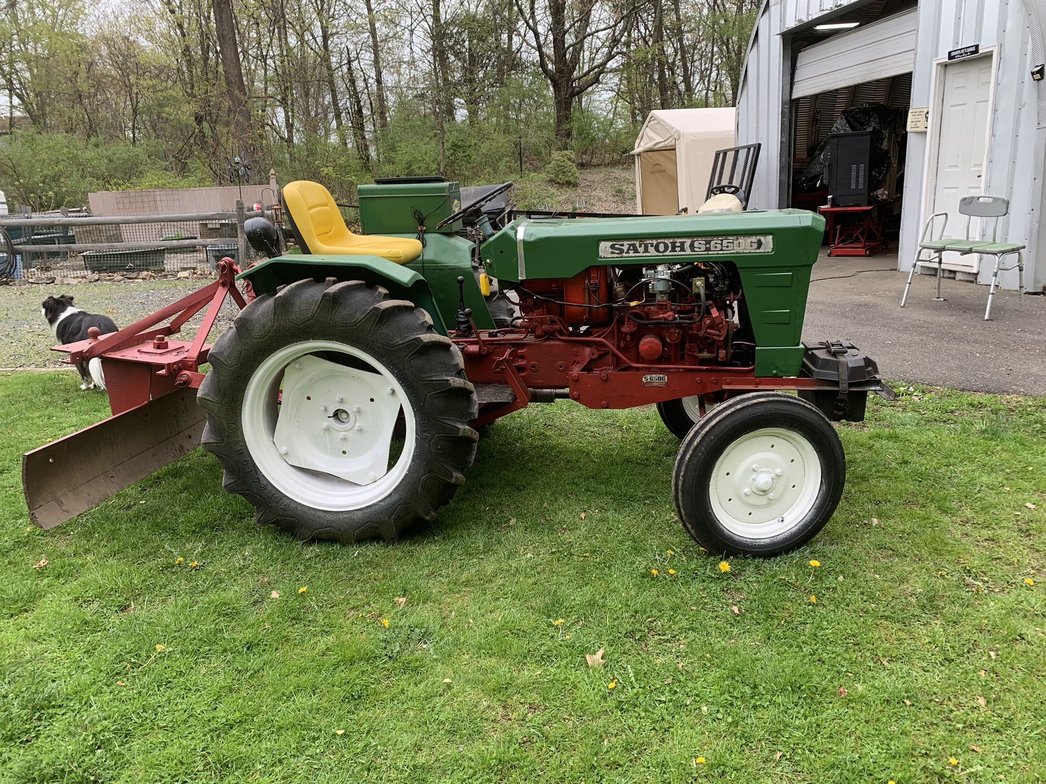 1971 Satoh 650 Tractor With York Rake
