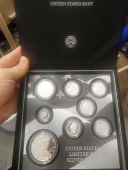 2020-S Limited Edition Silver 8-Coin Proof Set Box and CoA