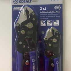 Kobalt - Magnum Grip 2ct Self Adjusting Locking Pliers (BRAND NEW)