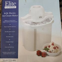 Elite Cuisine 4-qt Electric Ice Cream Maker