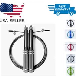  Jump Rope Crossfit Boxing Weighted Adult Ball Bearing Beaded Fitness Gym Speed N