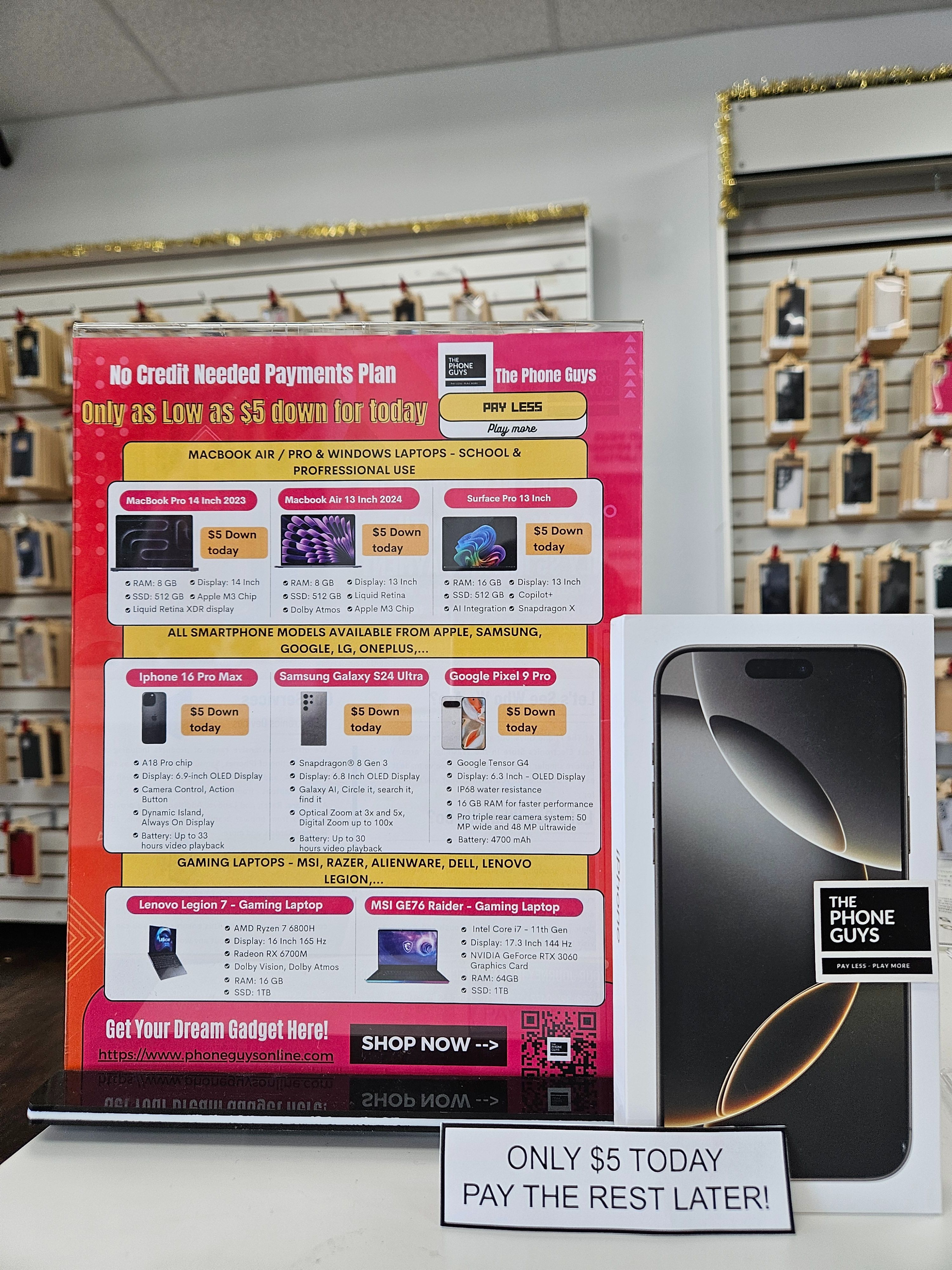 ๐ฑ iPhone 16 Pro Max โ $899 or $5 Down! Best Deal in Town ๐ฅ