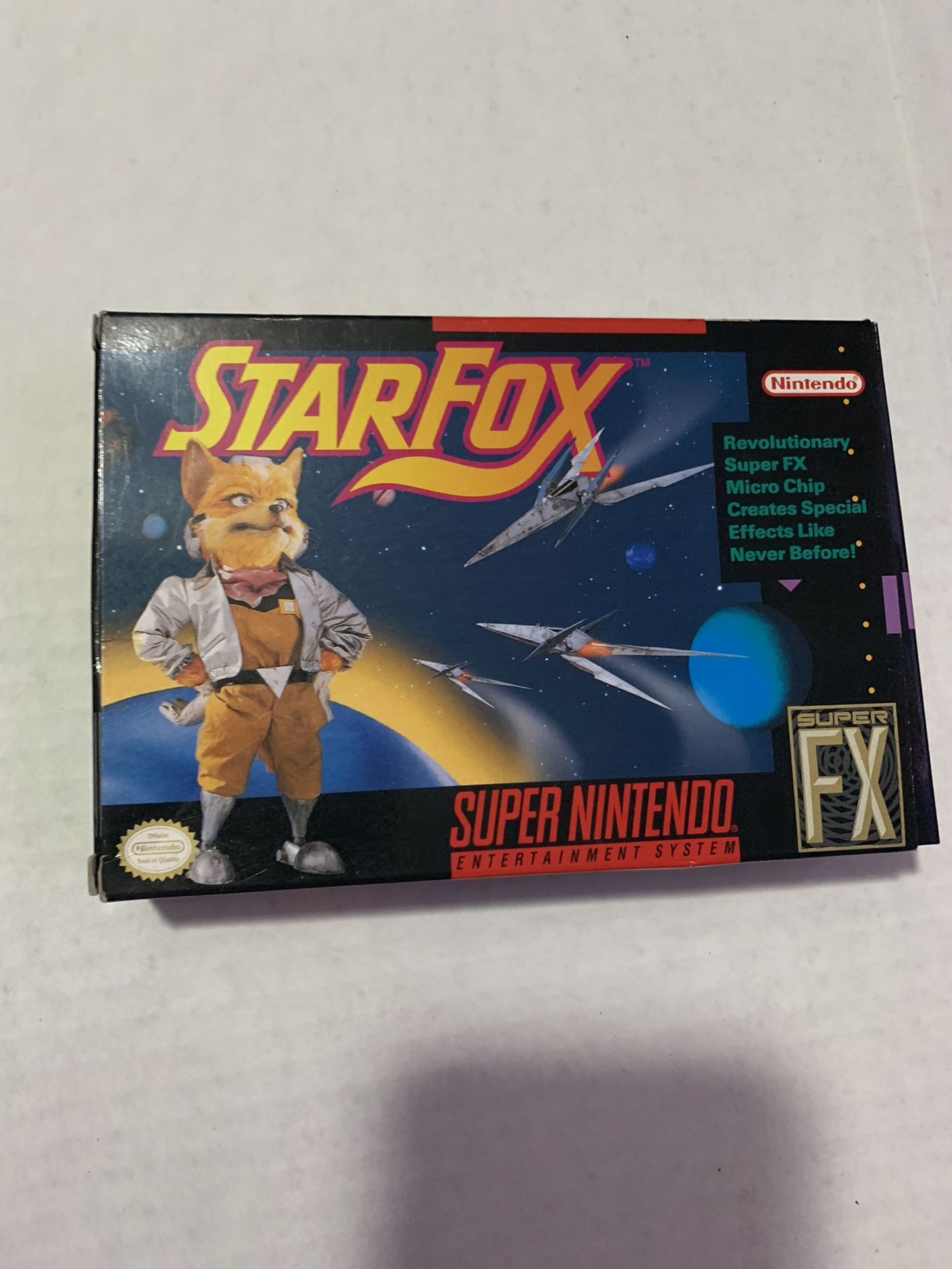 snes starfox super nintendo in box
