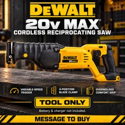 DeWalt 20V MAX Cordless Reciprocating Saw
