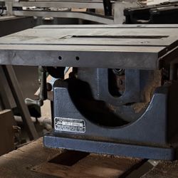 VINTAGE WORKING Sears Roebuck 1940s 7" Table Tilt Saw Cast Iron Base (Model # 103.0209)