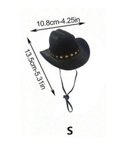 Black Dog Hat Western Style