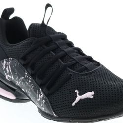 Puma Axelion MarbleWomens Black Athletic Running Shoes Size 10 MSRP $79.95