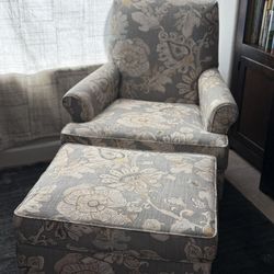 Accent Chair With Ottoman