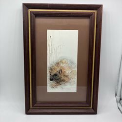 Vintage watercolor painting