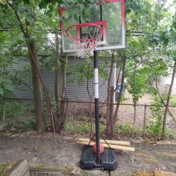 Basketball Hoop With Basketball