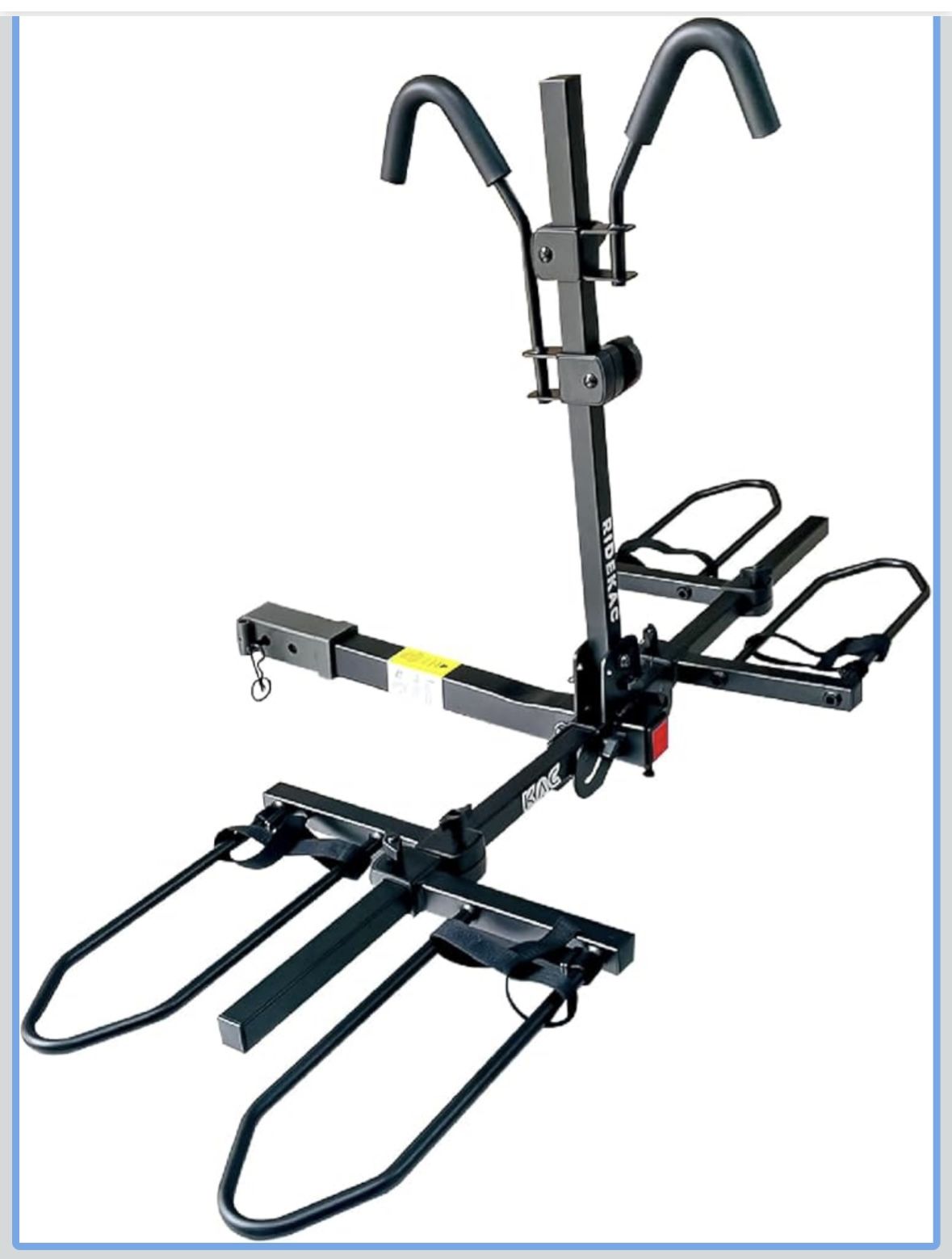 Heavy Duty 2 Bike E-bike Hitch Rack For 2 Inch Hitch