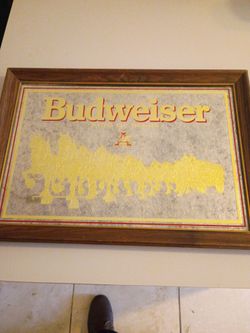 Antique Budweiser frame