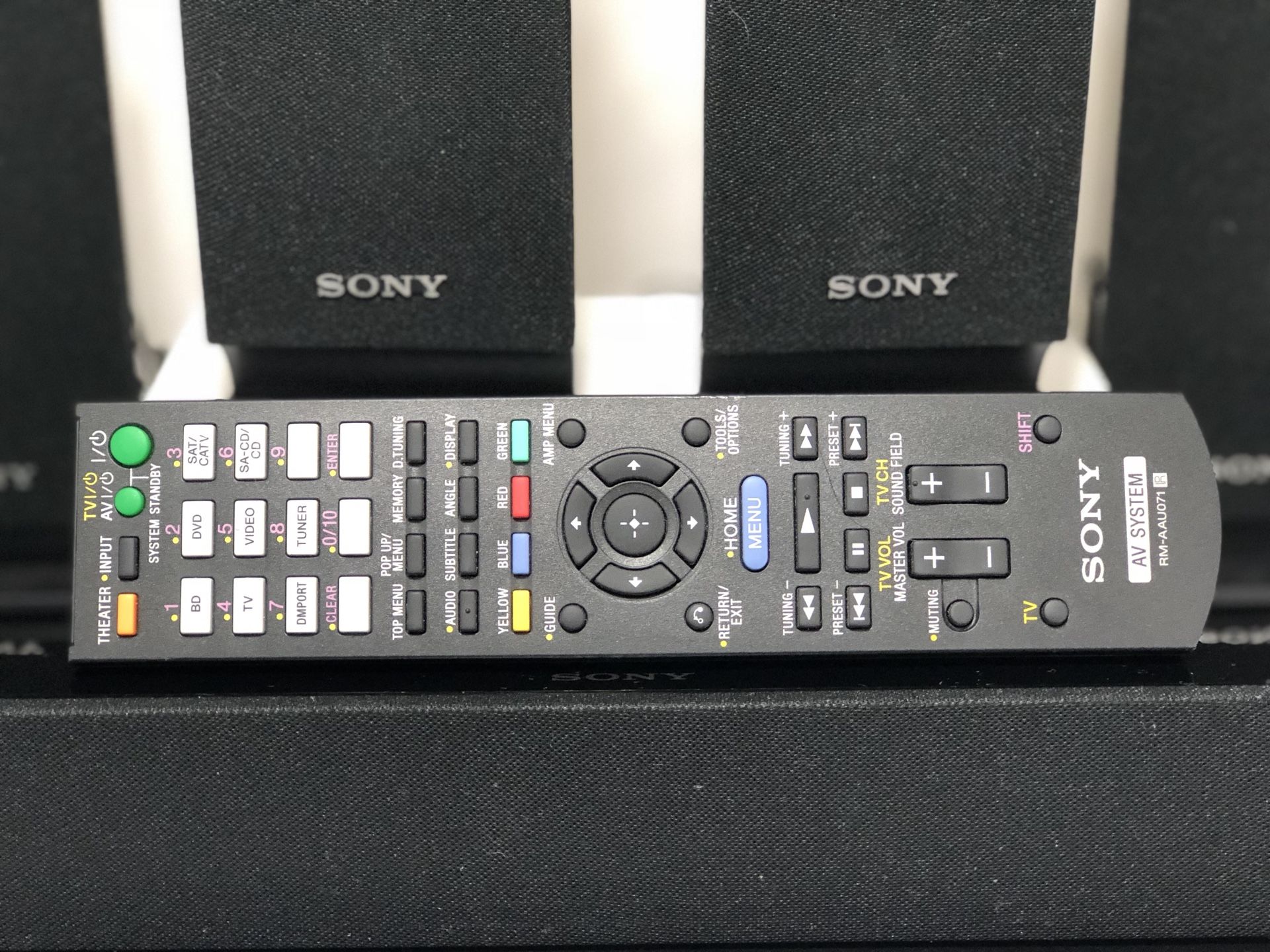 Sony STR KS370 Receiver w/5 Speakers+Subwoofer+Remote 1000W Surround